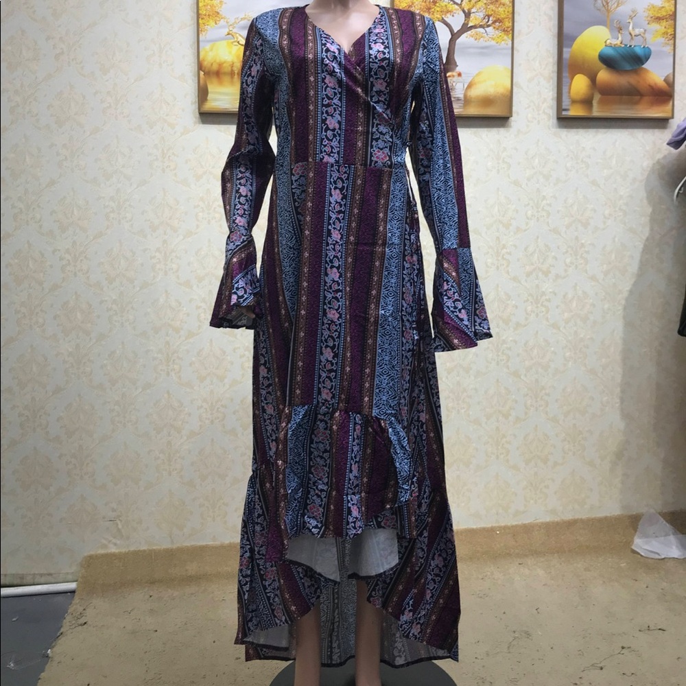 Bohemian Printed Dress, New - Picture 5 of 11